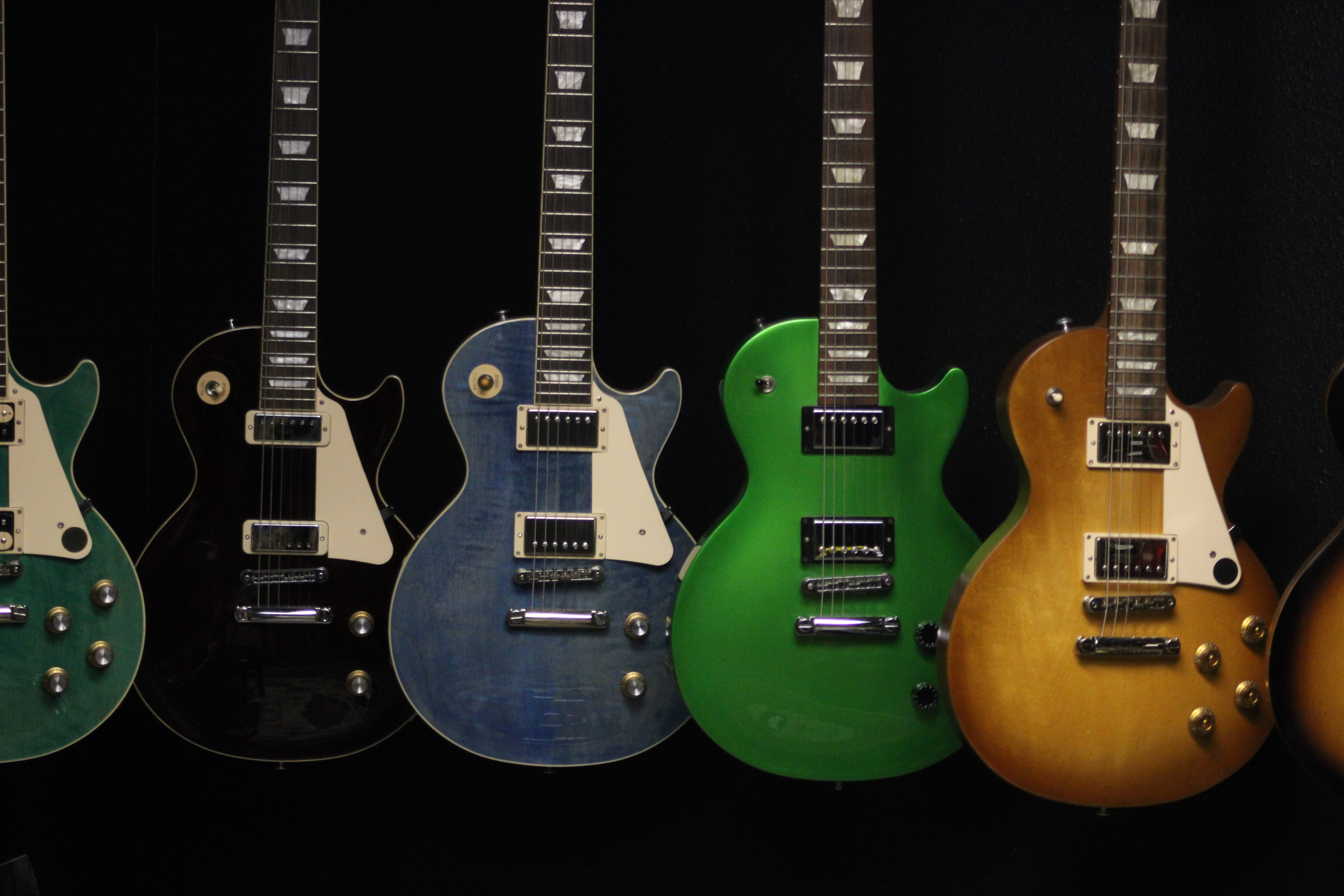 Guitar selection at The Twisted Oak